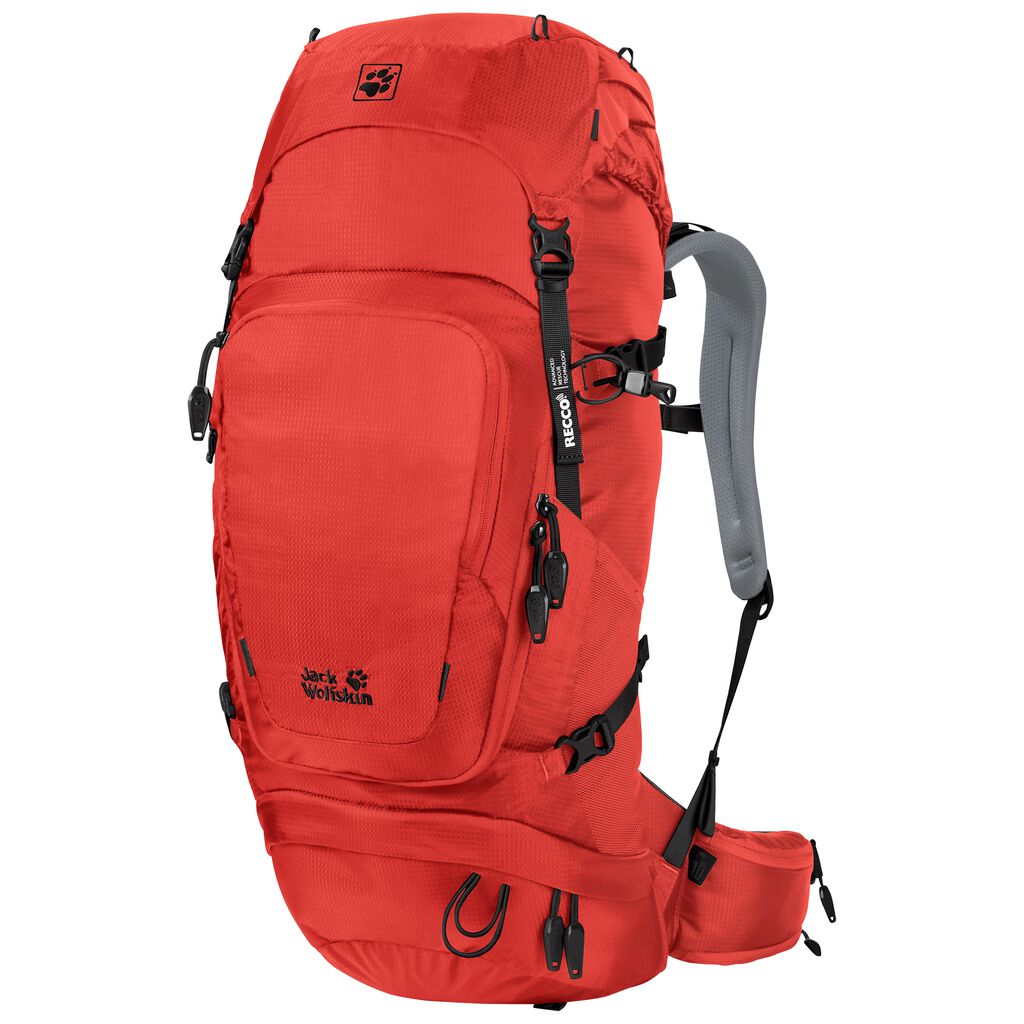 Jack Wolfskin ORBIT 32 RECCO backpack ταξιδιου ανδρικα πορτοκαλι κοκκινα | GR8160524